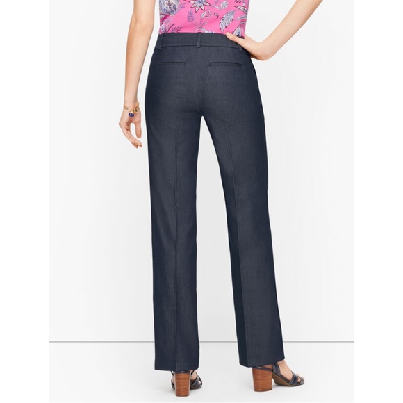 TALBOTS Newport Pant Polished Denim Blue Size 6 - Picture 7 of 9